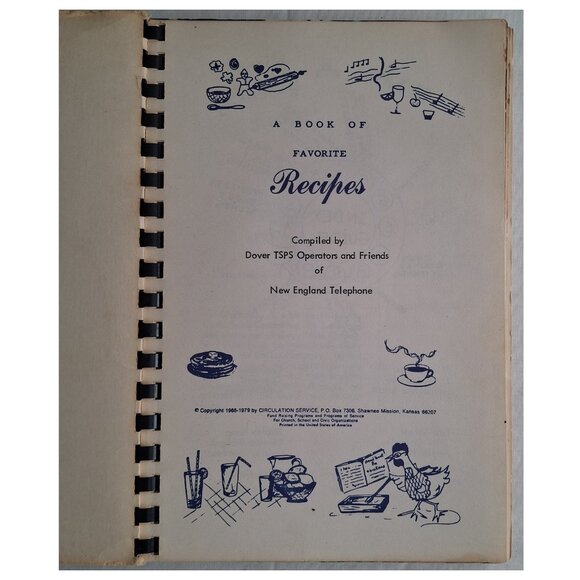 Vintage New England Telephone Cookbook, Favorite Recipes From Our Best Cooks - Picture 2 of 2